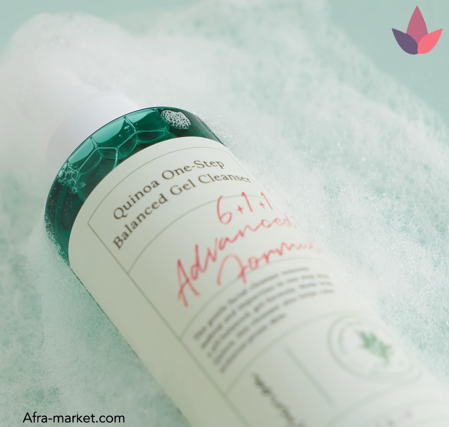 <img src="https://afra-market.com/axis-y-quinoa-gel-cleanser-180ml" alt="ژل شستشوی کینوا اکسیس وای، فرمولاسیون سبک با قدرت پاککنندگی بالا، مناسب برای از بین بردن آلودگیها و باقیمانده آرایش، بدون ایجاد احساس خشکی">