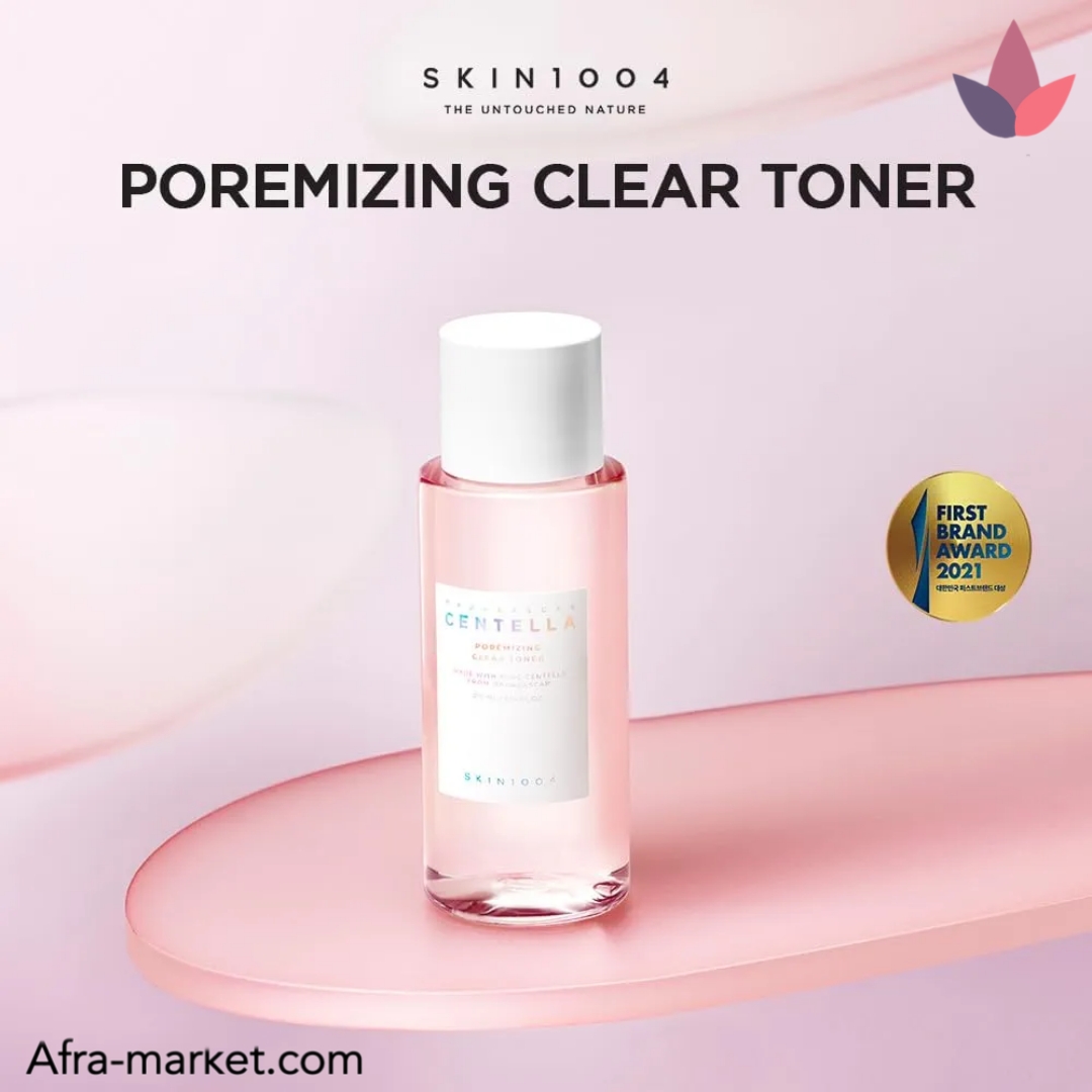 <img src="https://afra-market.com/skin1004-centella-toner" alt="تونر پاککننده منافذ پوست Centella Madagascar، حاوی عصاره سنتلا، مناسب برای پوستهای حساس و مستعد جوش، آرامشبخش و تسکیندهنده پوست، محصول اصل برند Skin1004، خرید از افرا مارکت">