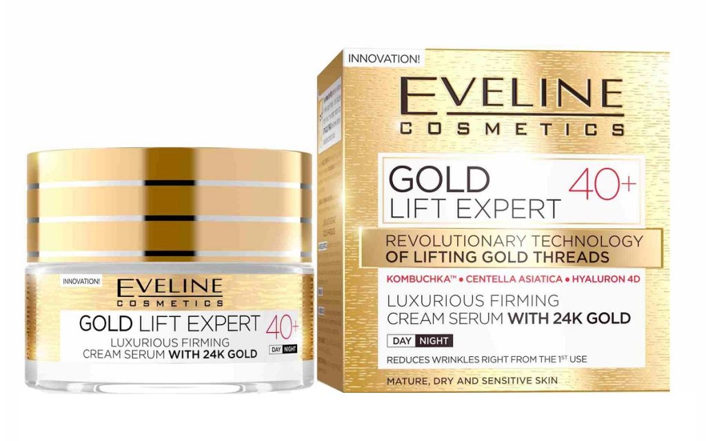 کرم روز و شب لیفت و ضدچروک اولاین EVELINE مدل Gold Lift Expert حجم 50 میل| پلمپ بدون جعبه