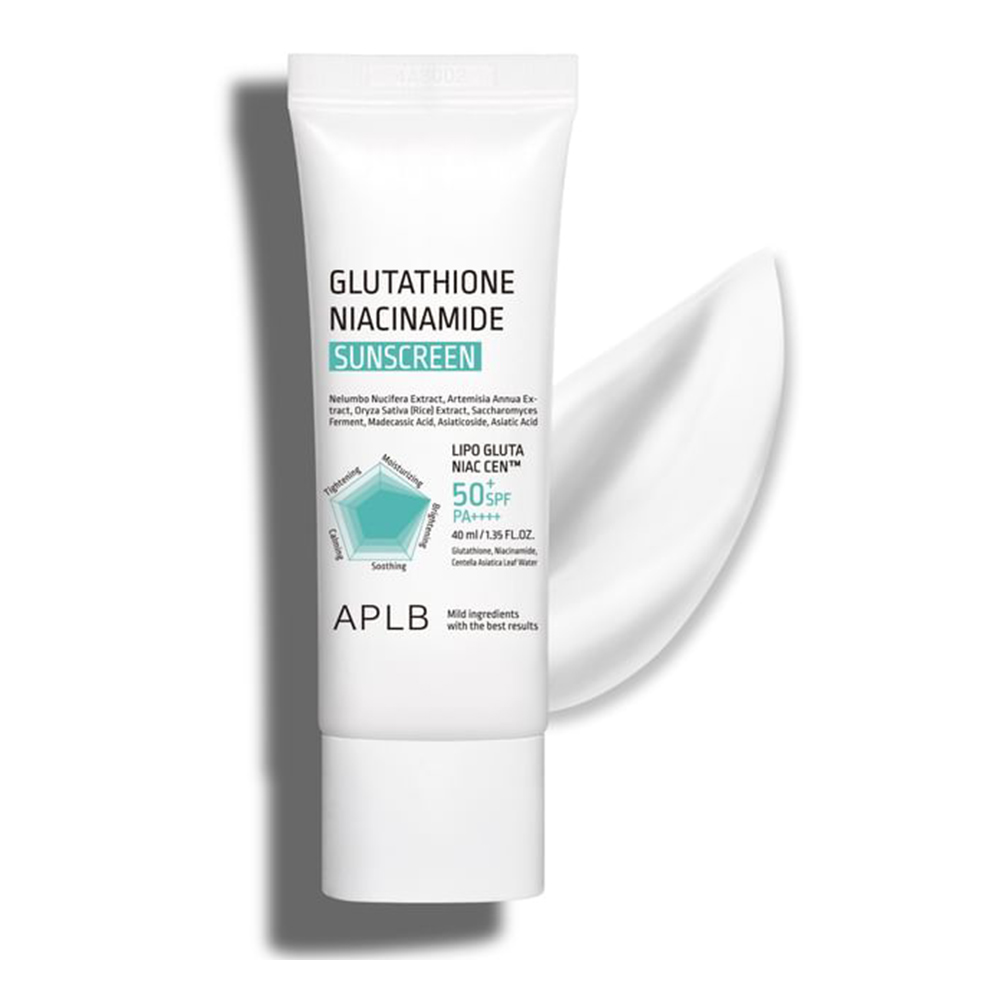 ضدآفتاب روشن‌کننده و تسکین‌دهنده APLB حاوی گلوتاتیون و نیاسینامید (SPF 50+ / PA++++)